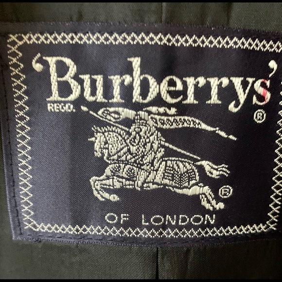 NWOT Burberrys’ of London navy wool pinstripe jkt - Picture 3 of 7